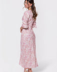 Rebecca Dress (Pink Pattern) - Dress - Yakira Bella