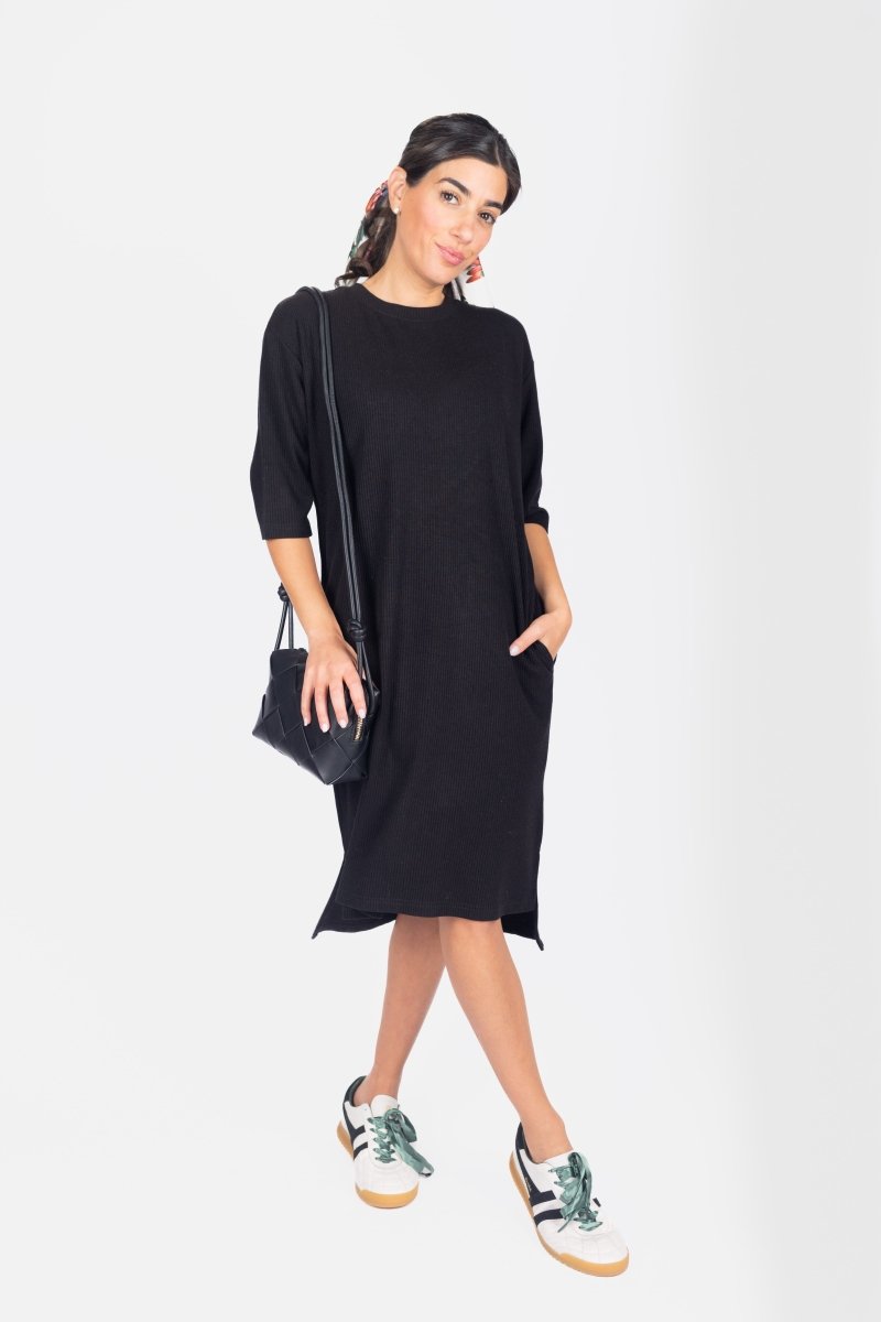 REESE DRESS (BLACK) 37" - Dress - Yakira Bella