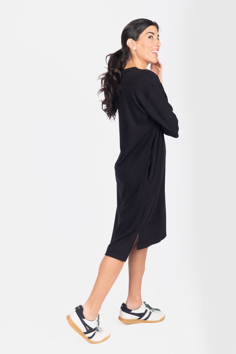 REESE DRESS (BLACK) 37&quot; - Dress - Yakira Bella