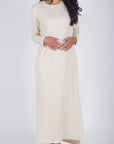 REESE DRESS LONG SLEEVE (IVORY) - Dress - Yakira Bella