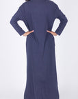 REESE DRESS LONG SLEEVE (NAVY) - Dress - Yakira Bella