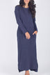 Reese Dress Long Sleeve (Navy)