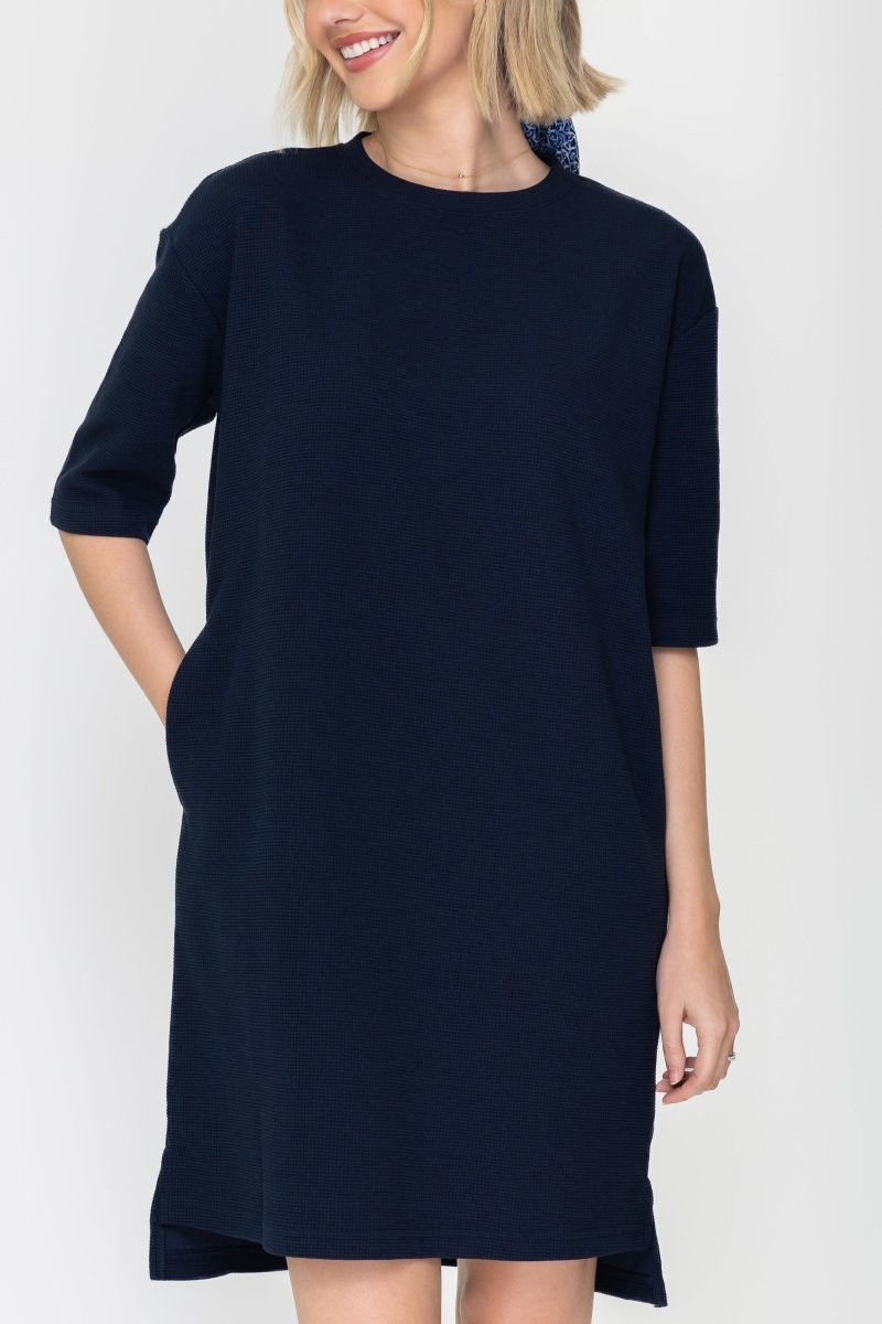 REESE DRESS (NAVY) 37" - Dress - Yakira Bella