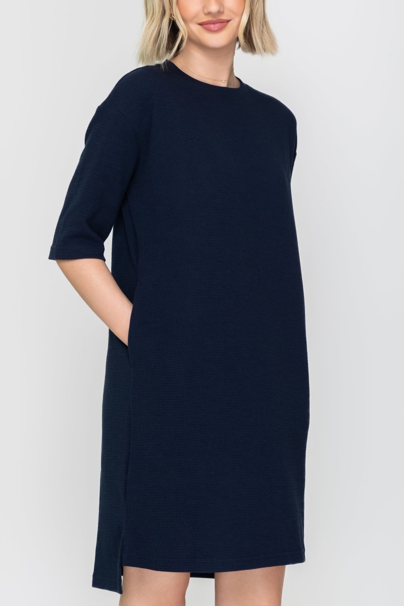 REESE DRESS (NAVY) 37&quot; - Dress - Yakira Bella