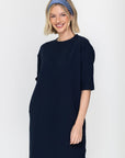 REESE DRESS (NAVY) 37" - Dress - Yakira Bella