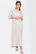 Reese Dress Short Sleeve 51" (Stone)