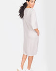 REESE DRESS (STONE) 37" - Dress - Yakira Bella