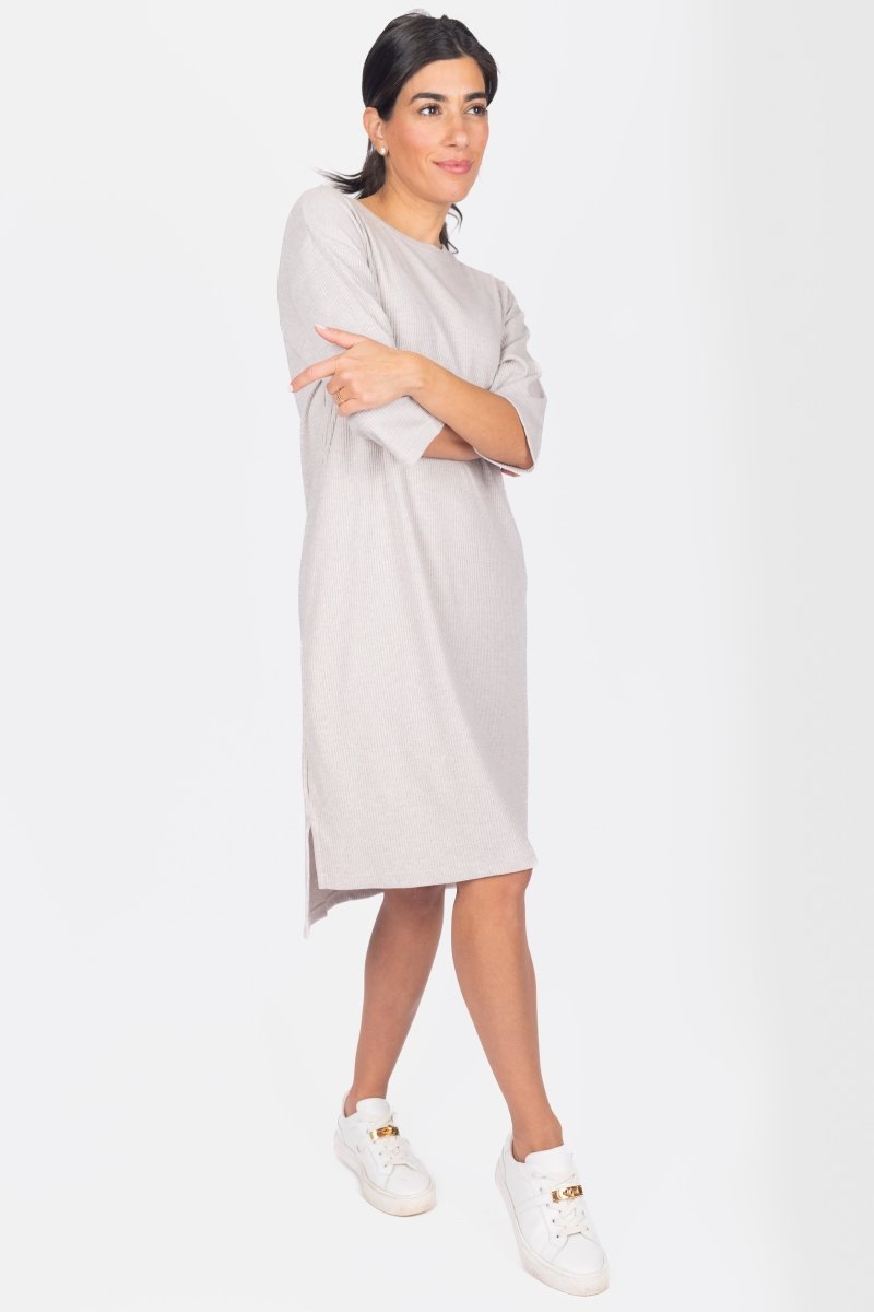 REESE DRESS (STONE) 37" - Dress - Yakira Bella