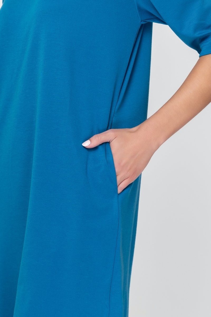 REESE DRESS (TEAL) 37&quot; - Dress - Yakira Bella