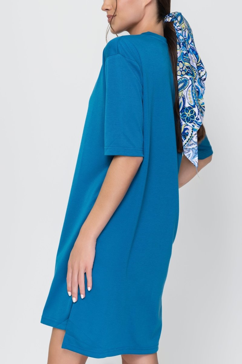 REESE DRESS (TEAL) 37" - Dress - Yakira Bella