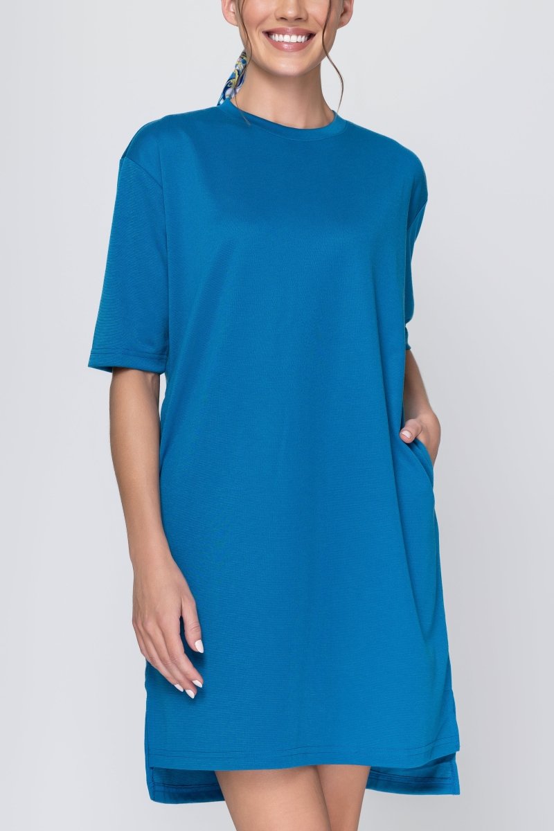 REESE DRESS (TEAL) 37" - Dress - Yakira Bella