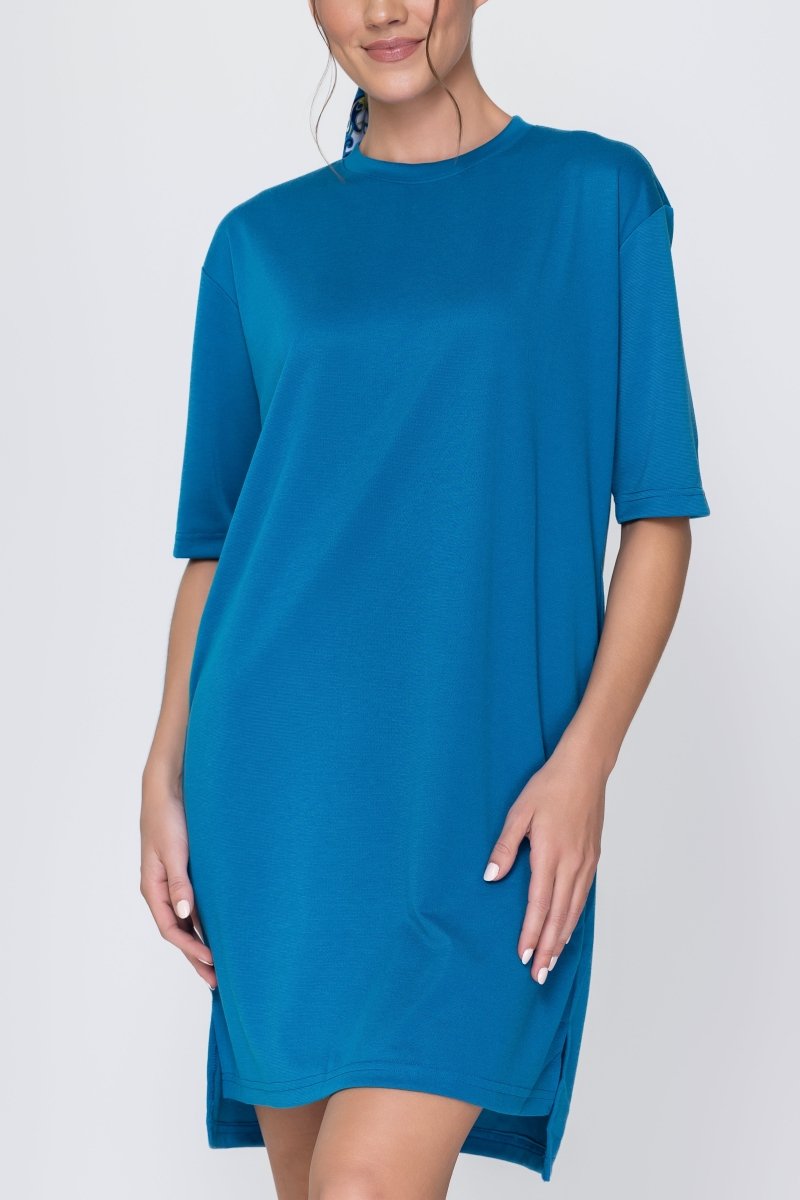 REESE DRESS (TEAL) 37" - Dress - Yakira Bella