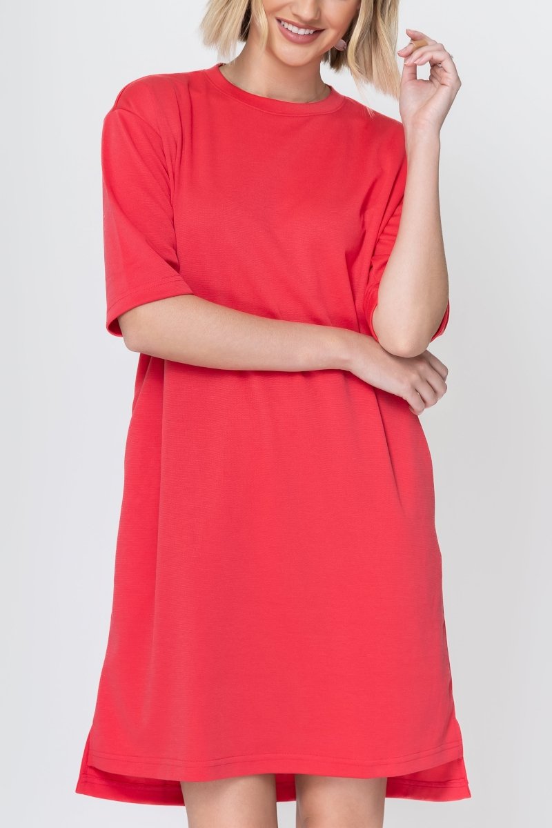 REESE DRESS (WATERMELON) 37" - Dress - Yakira Bella