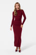 Regina Dress (Burgundy)