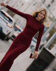 Regina Dress (Burgundy) - Dress - Yakira Bella