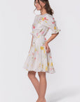 Reina Dress (White Flower) - Dress - Yakira Bella