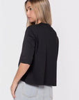 Remi Tee Plain (Black) - Top - Yakira Bella