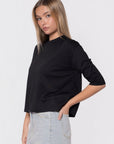 Remi Tee Plain (Black) - Top - Yakira Bella