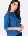 REMI TEE PLAIN (BLUE) - Top - Yakira Bella