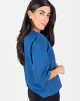 REMI TEE PLAIN (BLUE) - Top - Yakira Bella