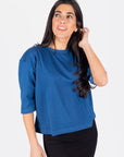 REMI TEE PLAIN (BLUE) - Top - Yakira Bella