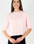 REMI TEE PLAIN (LIGHT PINK) - Top - Yakira Bella