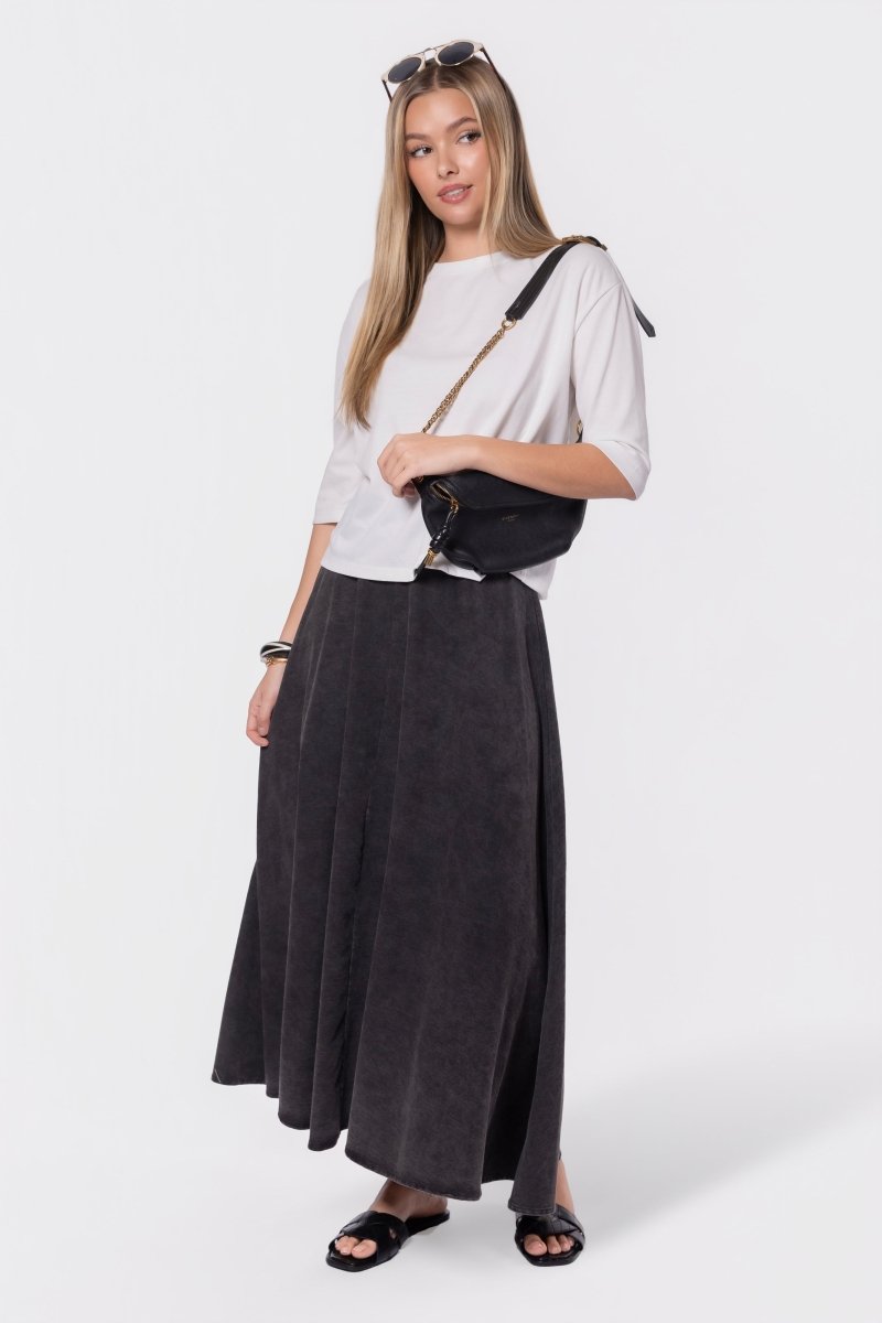 Remi Tee Plain (Powder White) - Top - Yakira Bella