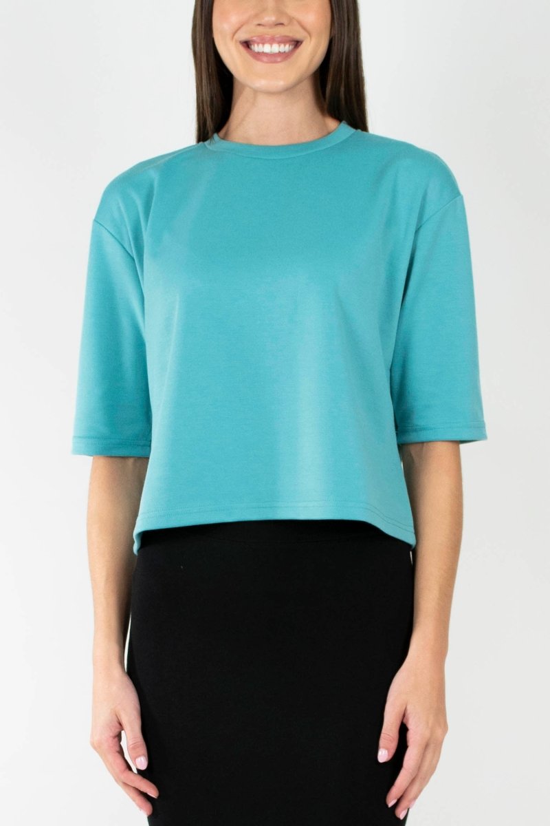 REMI TEE PLAIN (SKY BLUE) - Top - Yakira Bella