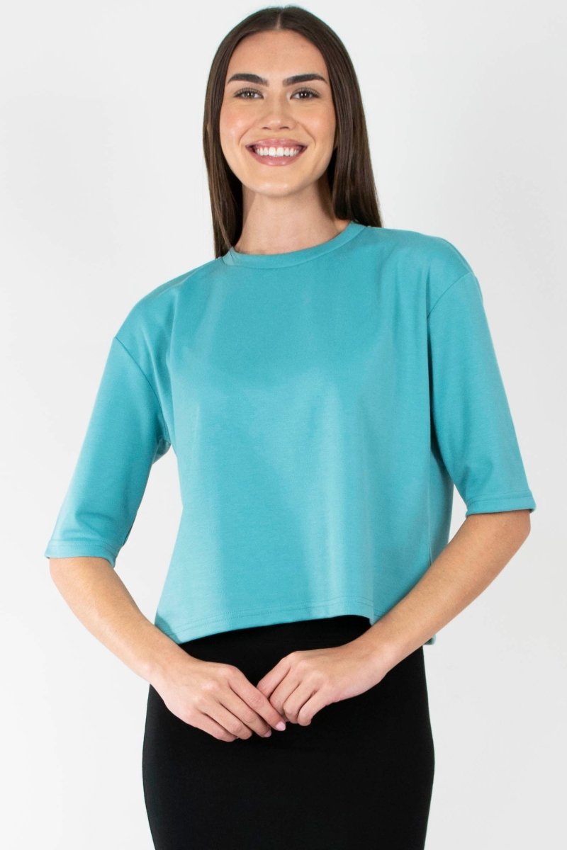 REMI TEE PLAIN (SKY BLUE) - Top - Yakira Bella