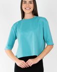 REMI TEE PLAIN (SKY BLUE) - Top - Yakira Bella