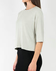 REMI TEE RIBBED (STONE) - Top - Yakira Bella