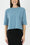 REMI TEE WAFFLE KNIT (BLUE) - Top - Yakira Bella