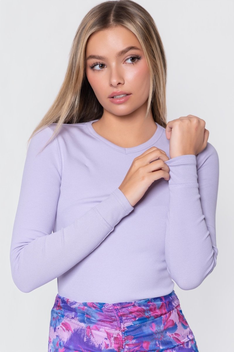 Rena Top (Light Lavender) - Top - Yakira Bella