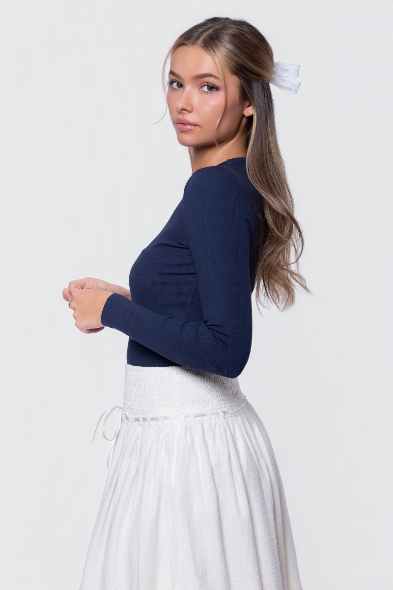 Rena Top (Navy) - Top - Yakira Bella