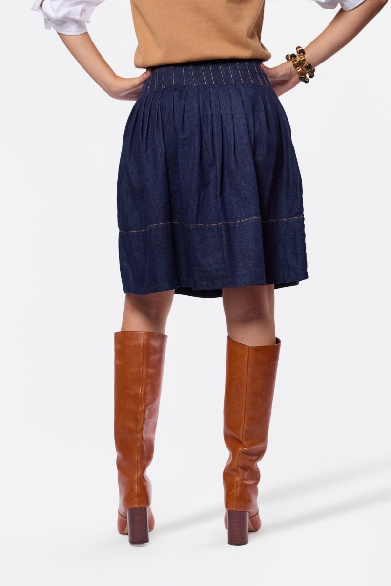Renata Skirt (Dark Blue) - Skirt - Yakira Bella