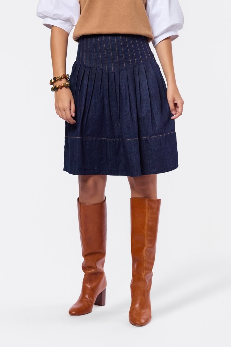 Renata Skirt (Dark Blue) - Skirt - Yakira Bella