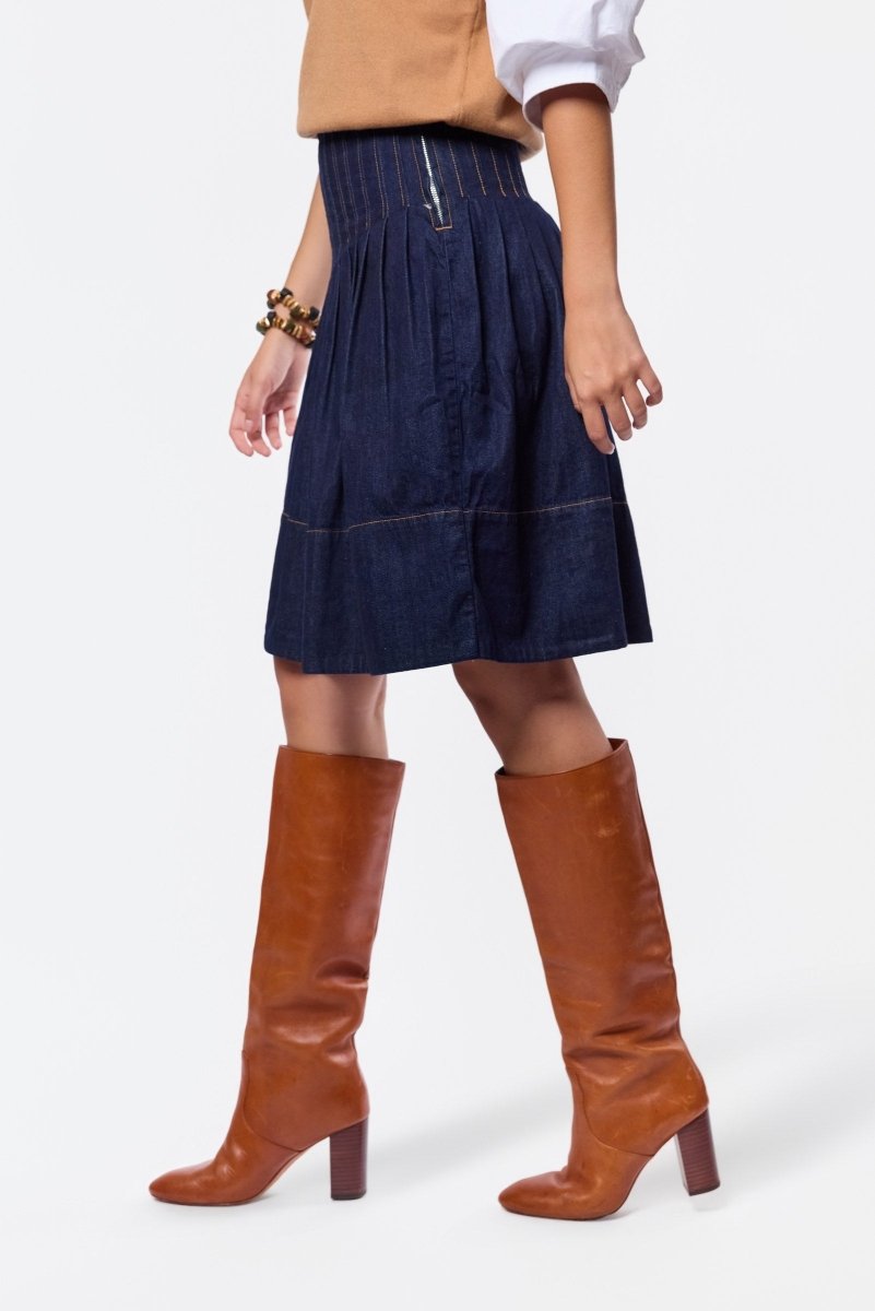 Renata Skirt (Dark Blue) - Skirt - Yakira Bella