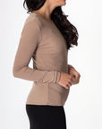 RENEE TEE (LIGHT CAMEL) - Top - Yakira Bella