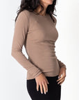 RENEE TEE (LIGHT CAMEL) - Top - Yakira Bella