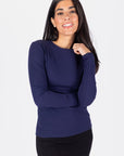 RENEE TEE (NAVY) - Top - Yakira Bella