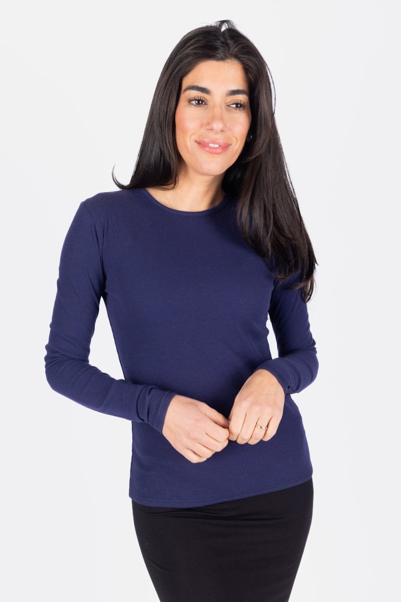 RENEE TEE (NAVY) - Top - Yakira Bella