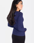 RENEE TEE (NAVY) - Top - Yakira Bella