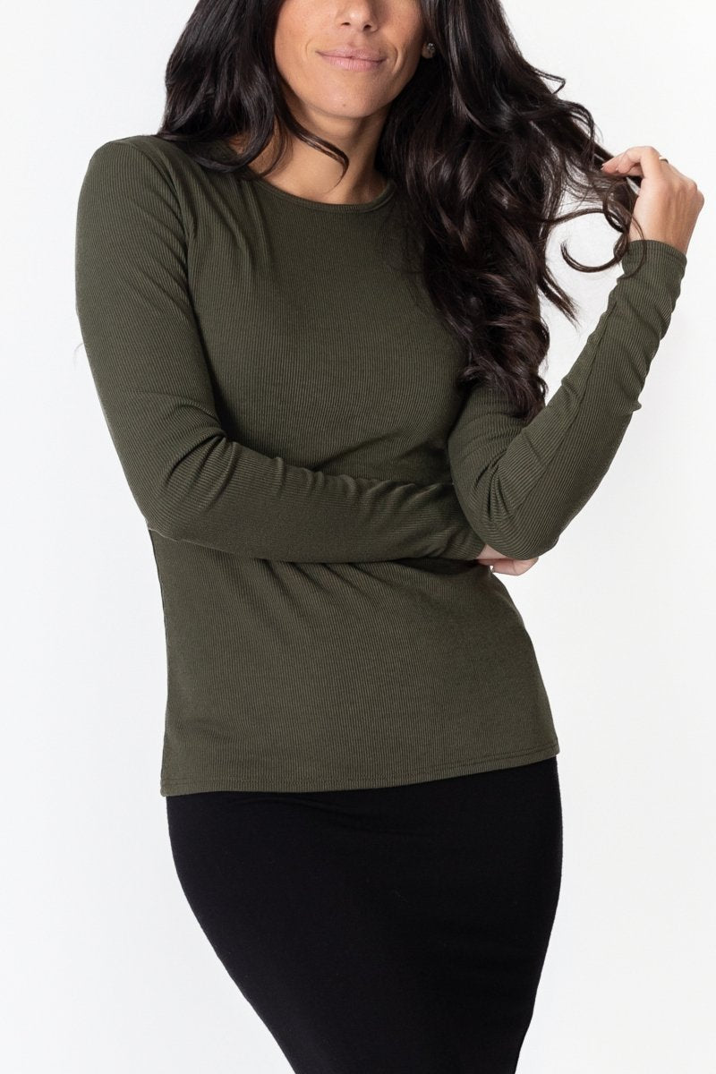 RENEE TEE (OLIVE) - Top - Yakira Bella