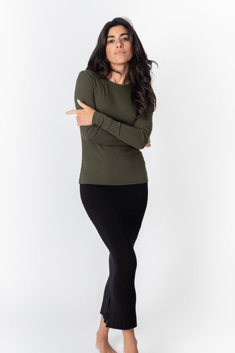 RENEE TEE (OLIVE) - Top - Yakira Bella