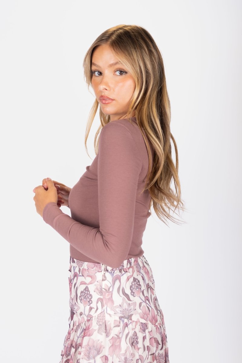 Renee Tee (Red Brown) - Top - Yakira Bella