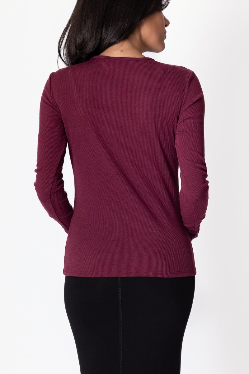 RENEE TEE (WINE) - Top - Yakira Bella