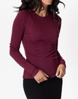 RENEE TEE (WINE) - Top - Yakira Bella