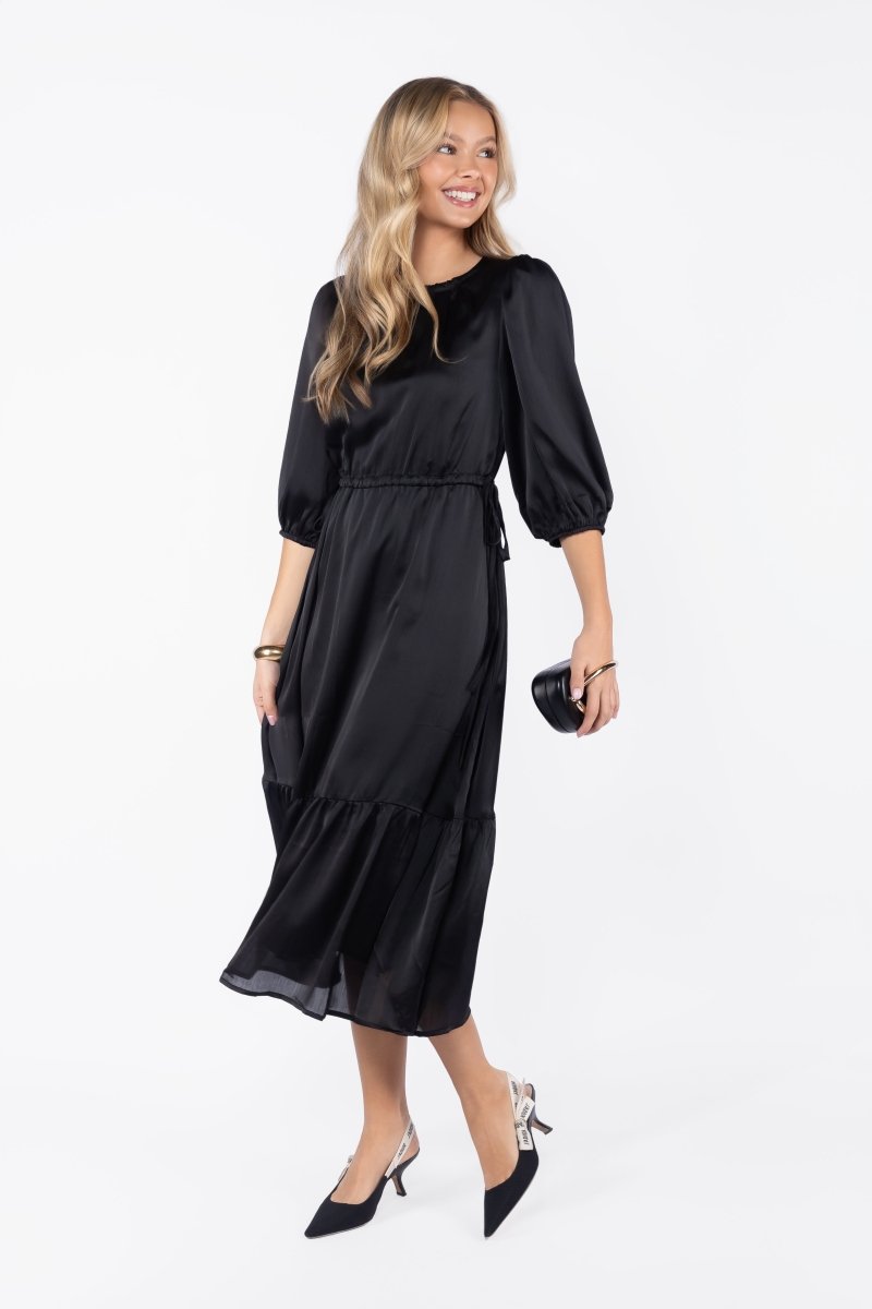 Reyna Dress (Black) - Dress - Yakira Bella