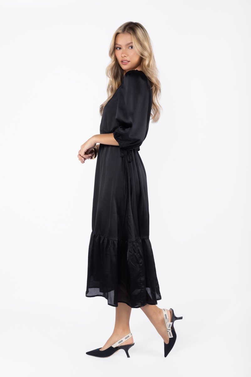 Reyna Dress (Black) - Dress - Yakira Bella