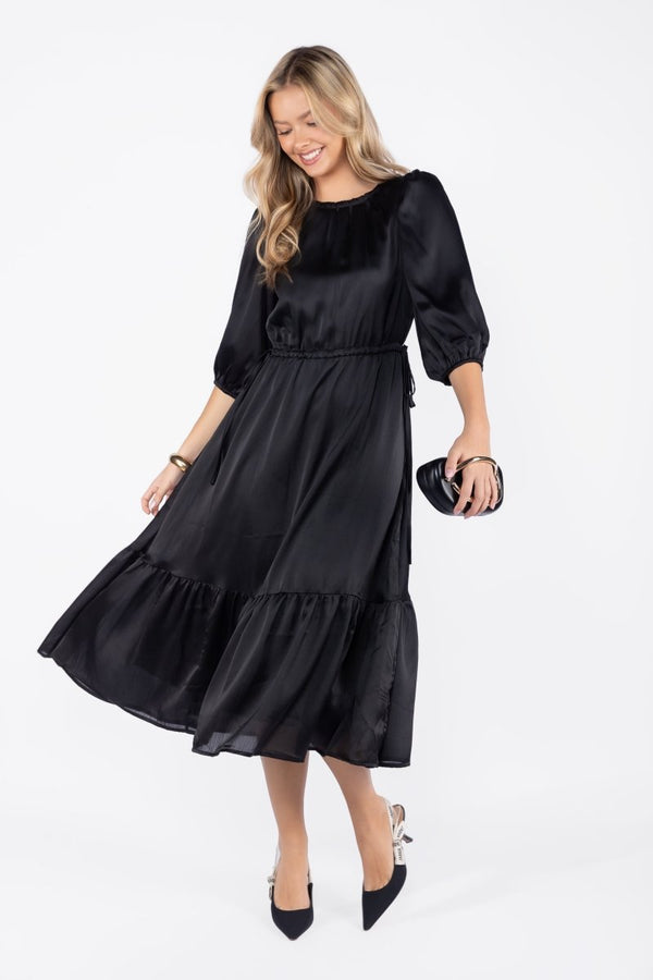Reyna Dress (Black) - Dress - Yakira Bella